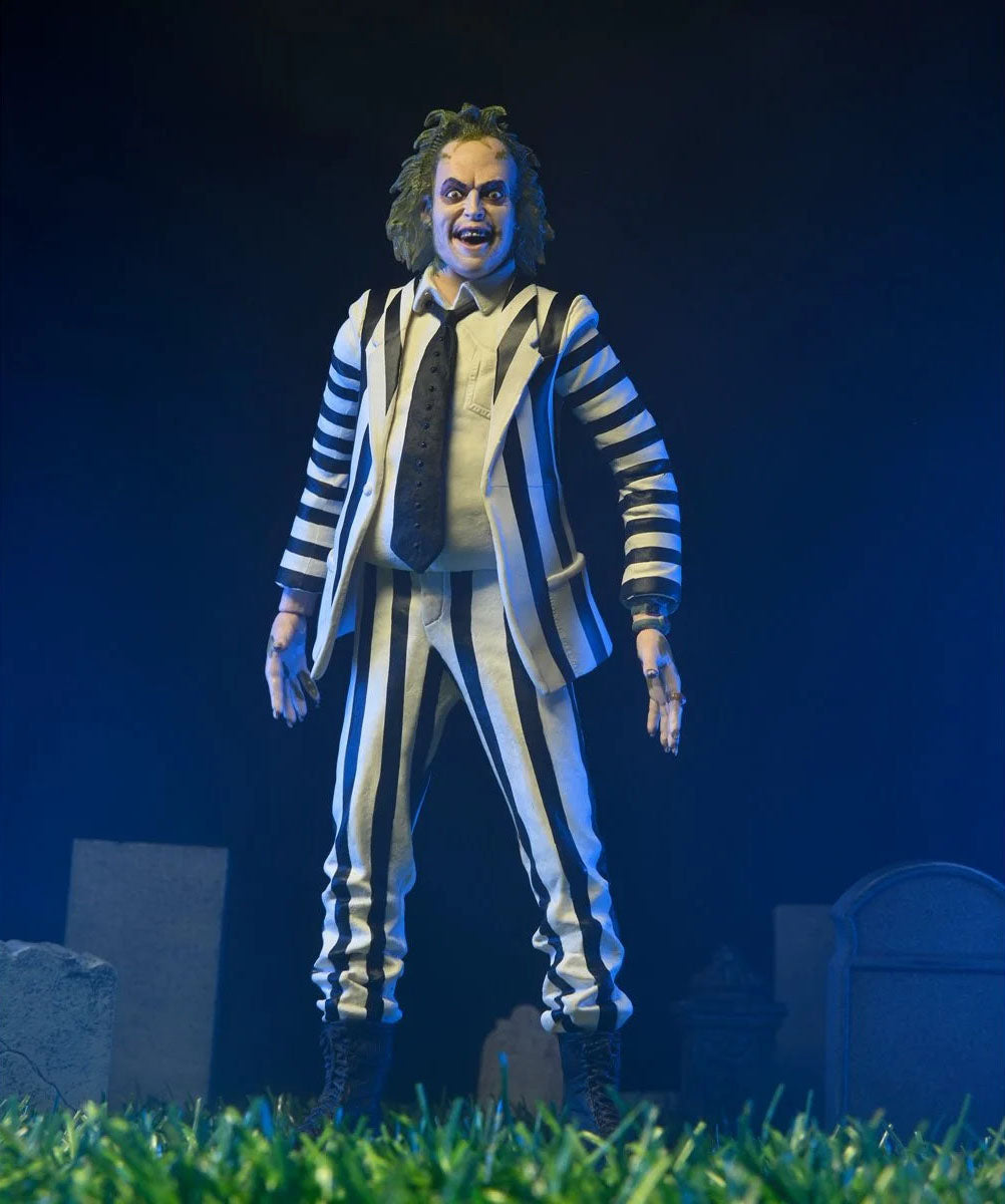 Beetlejuice (1998): Striped Suit Beetlejuice: 1/4 Scale Action Figure With Sound