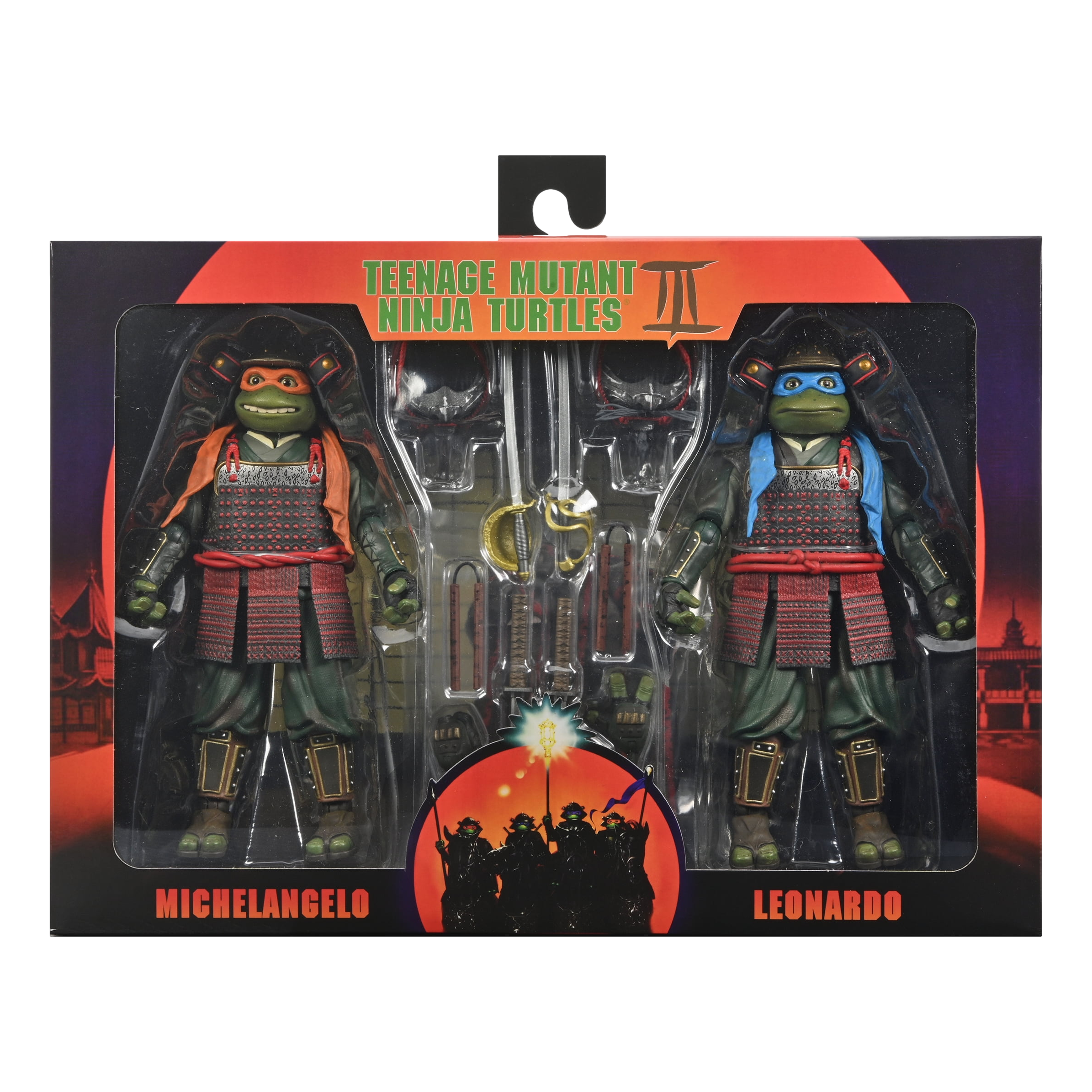 Teenage Mutant Ninja Turtles III: 1993 Movie: Leonardo & Michelangelo: 7" Action Figure 2 Pack (Copy