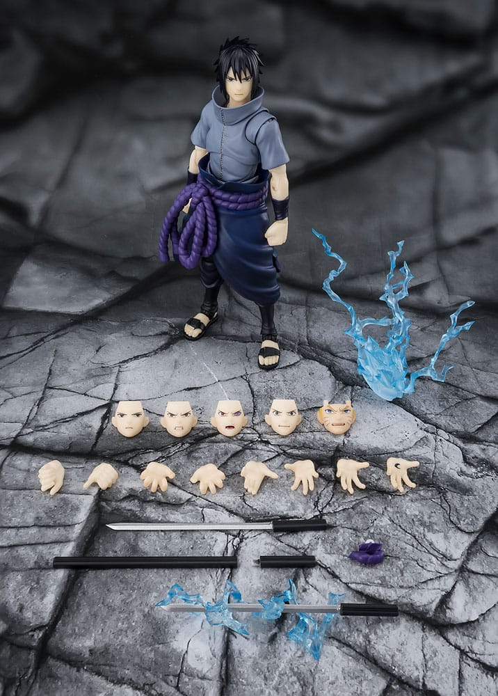 Naruto S.H.Figuarts Action Figure Sasuke Uchiha Solitary Shinobi 15 cm - Bandai Tamashii Nations Action figures