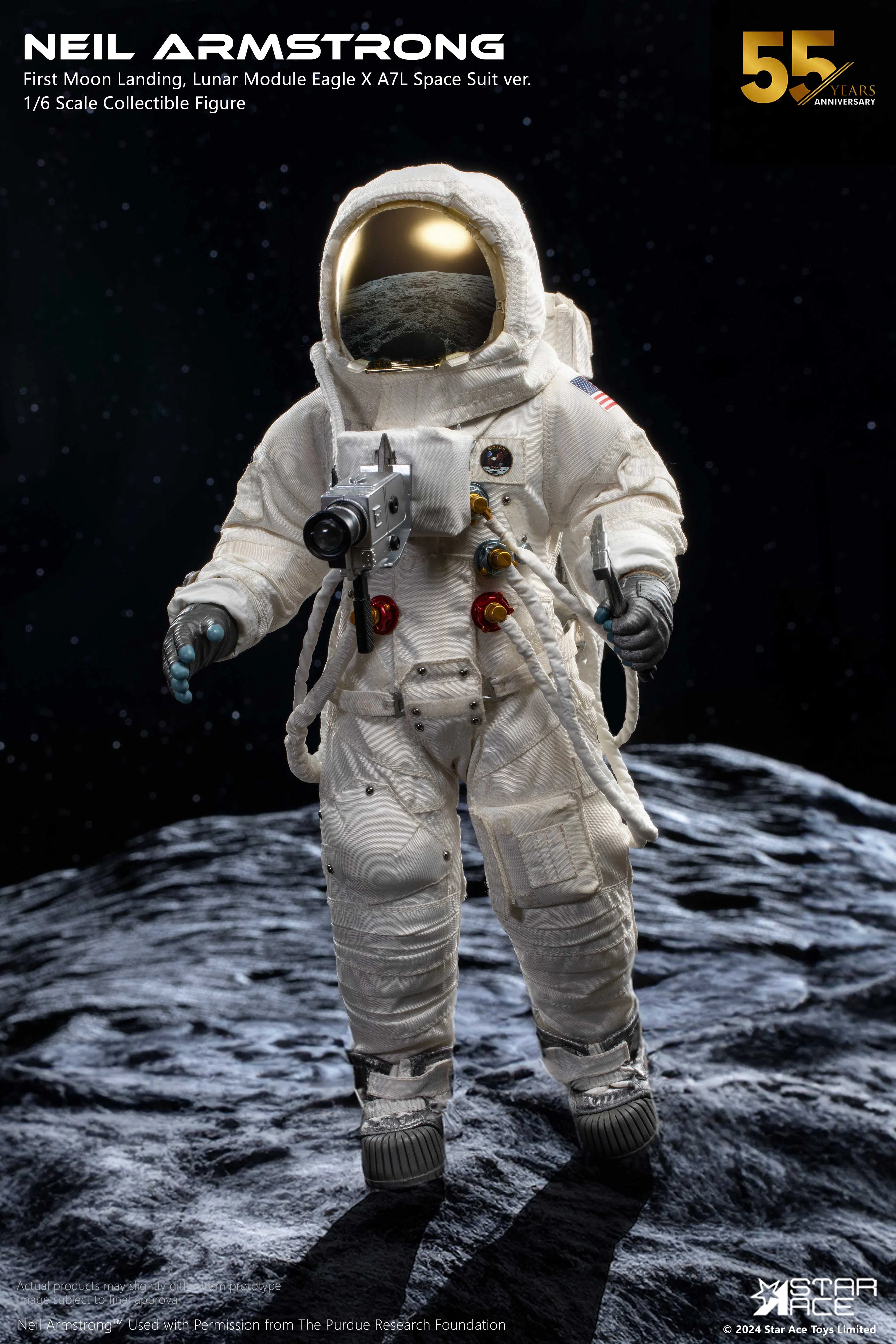 Neil Armstrong: Moon Landing: Deluxe: Sixth Scale Figure Star Ace