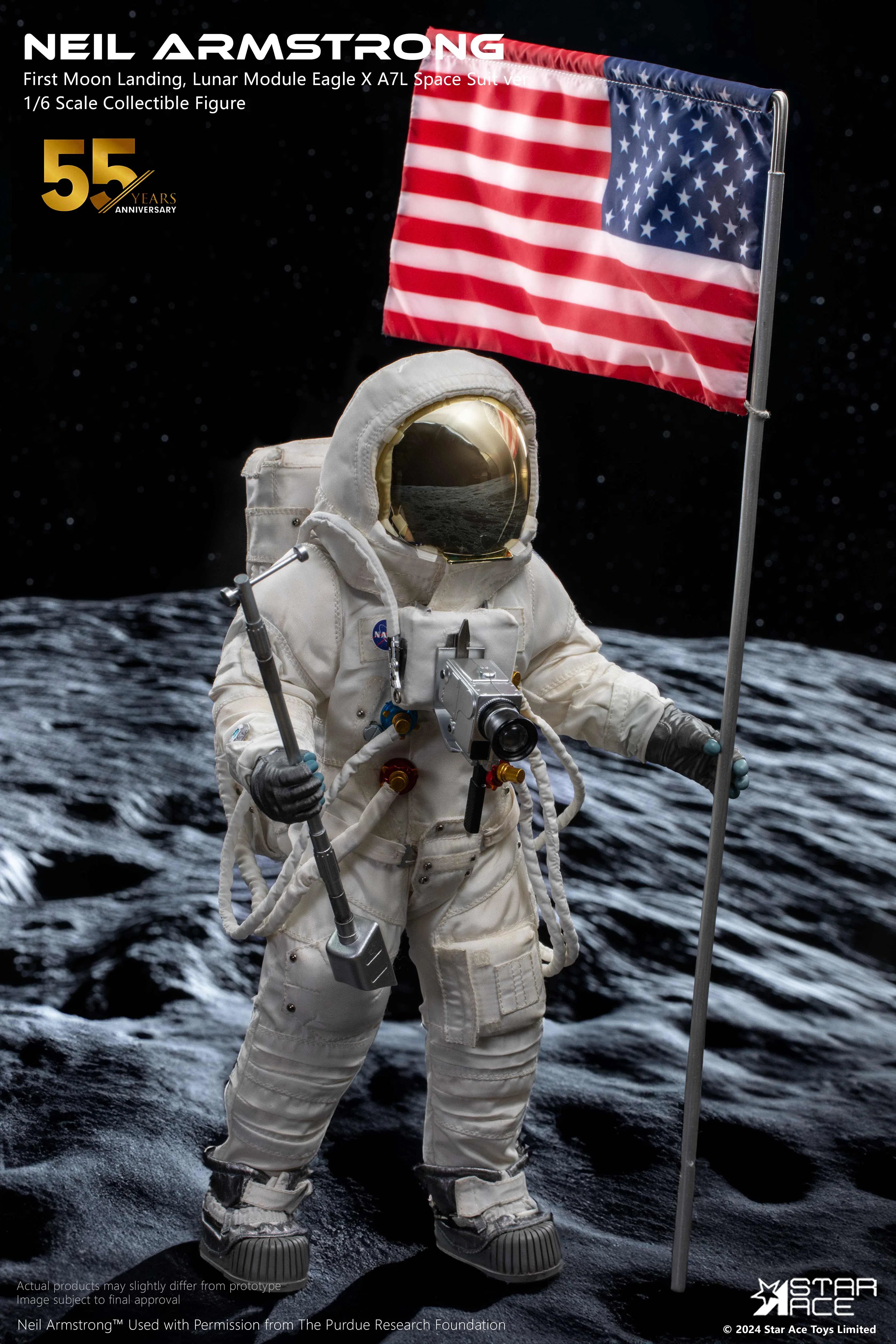 Neil Armstrong: Moon Landing: Deluxe: Sixth Scale Figure Star Ace