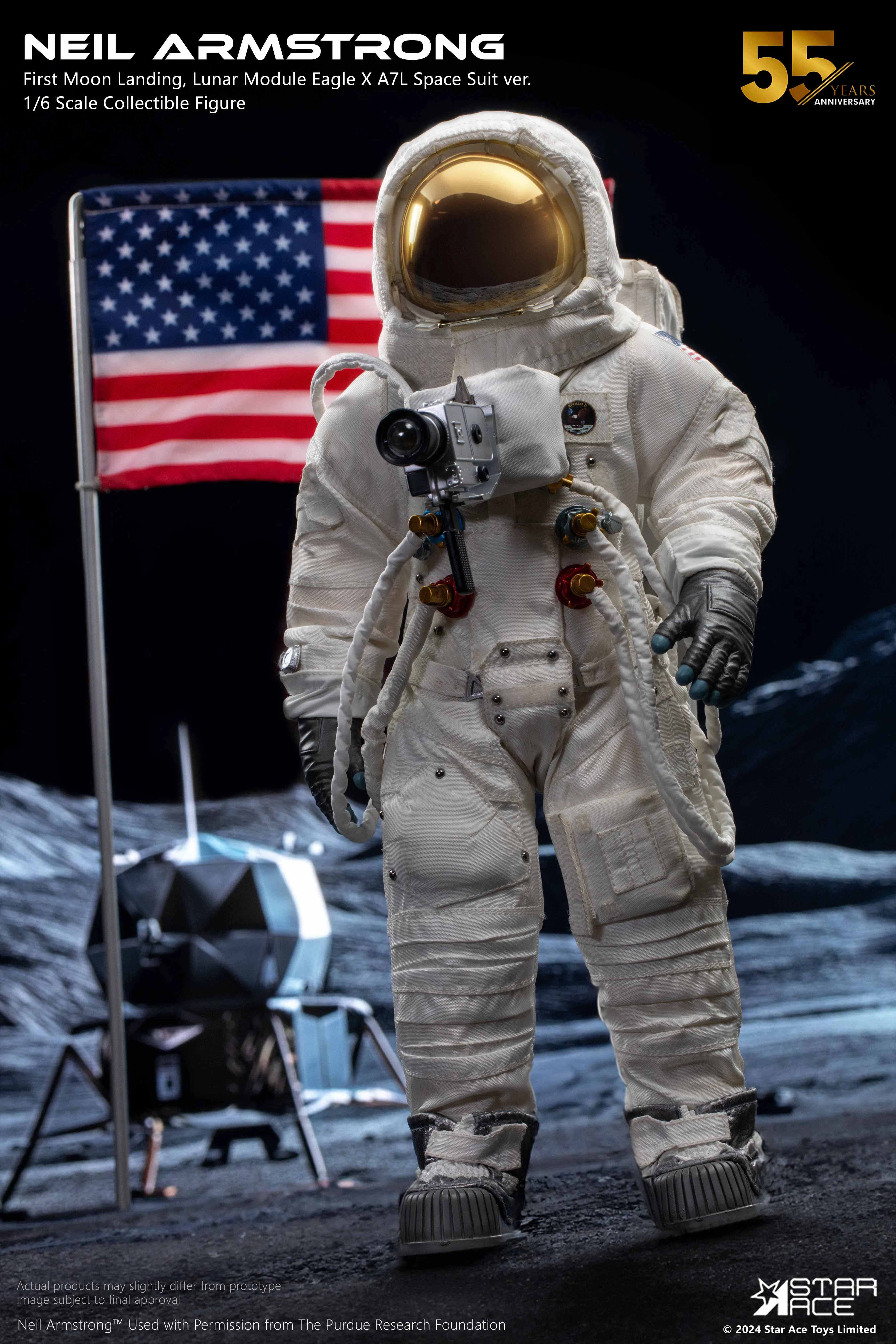 Neil Armstrong: Moon Landing: Deluxe: Sixth Scale Figure Star Ace