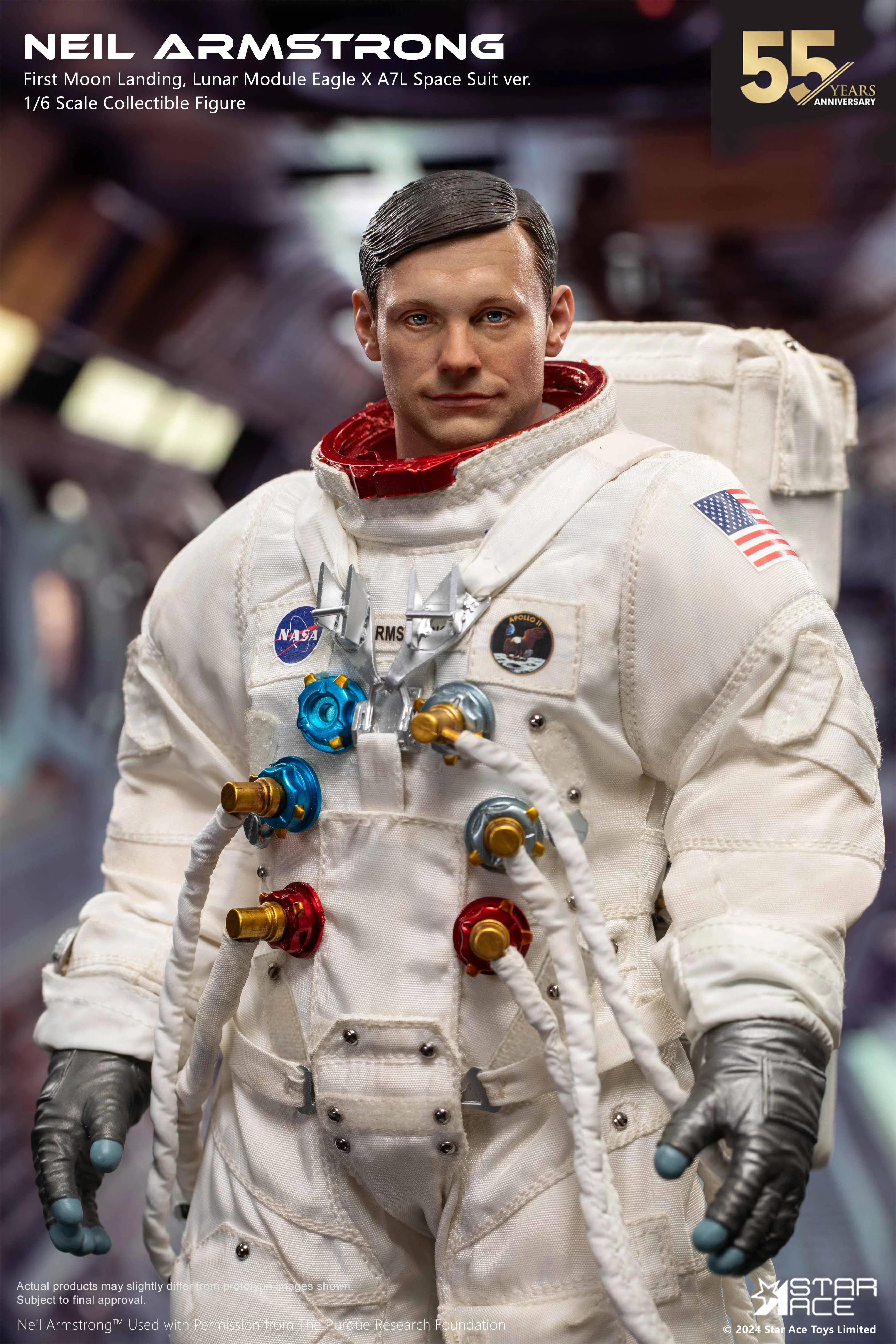 Neil Armstrong: Moon Landing: Deluxe: Sixth Scale Figure Star Ace