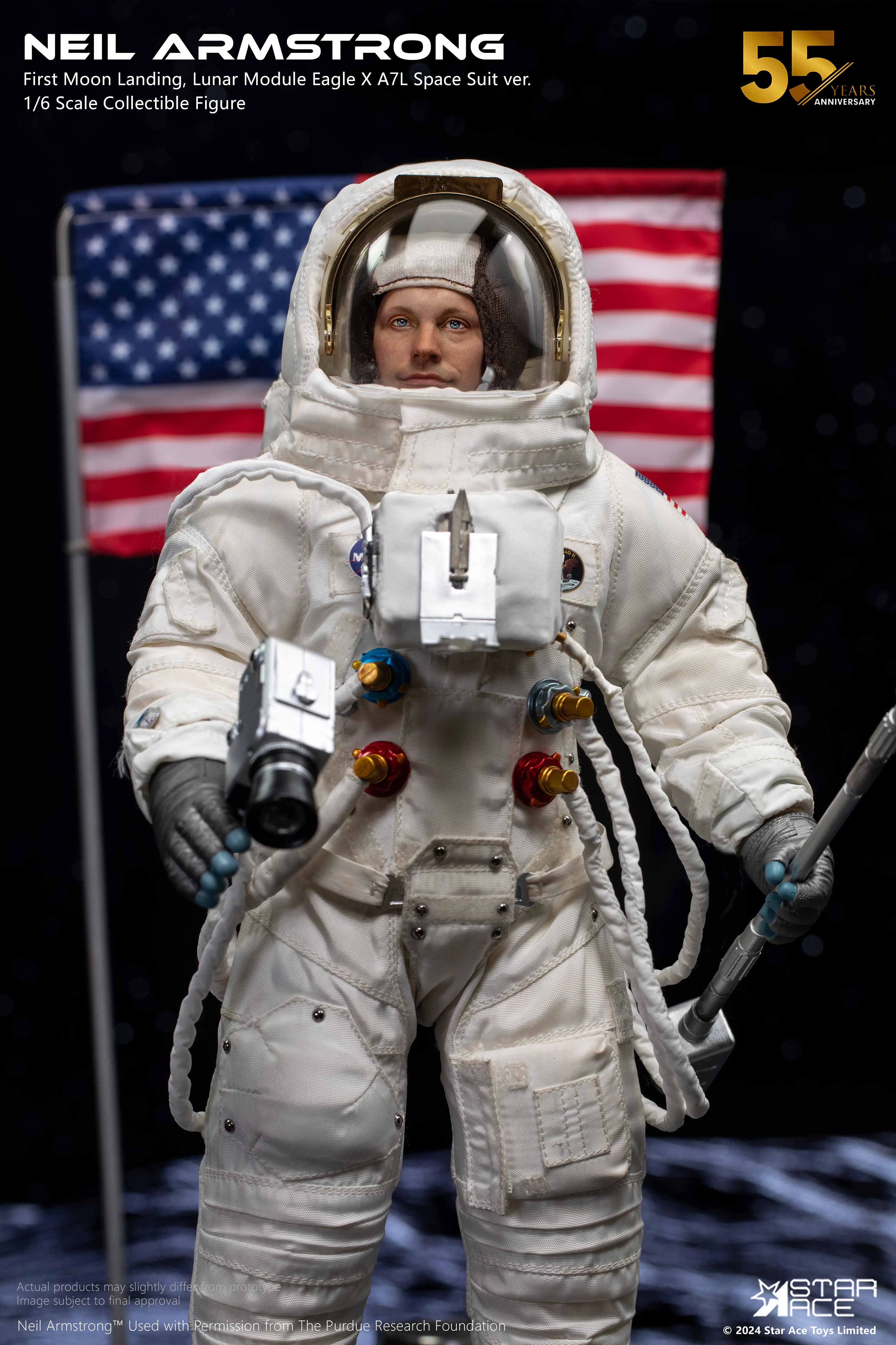 Neil Armstrong: Moon Landing: Deluxe: Sixth Scale Figure Star Ace