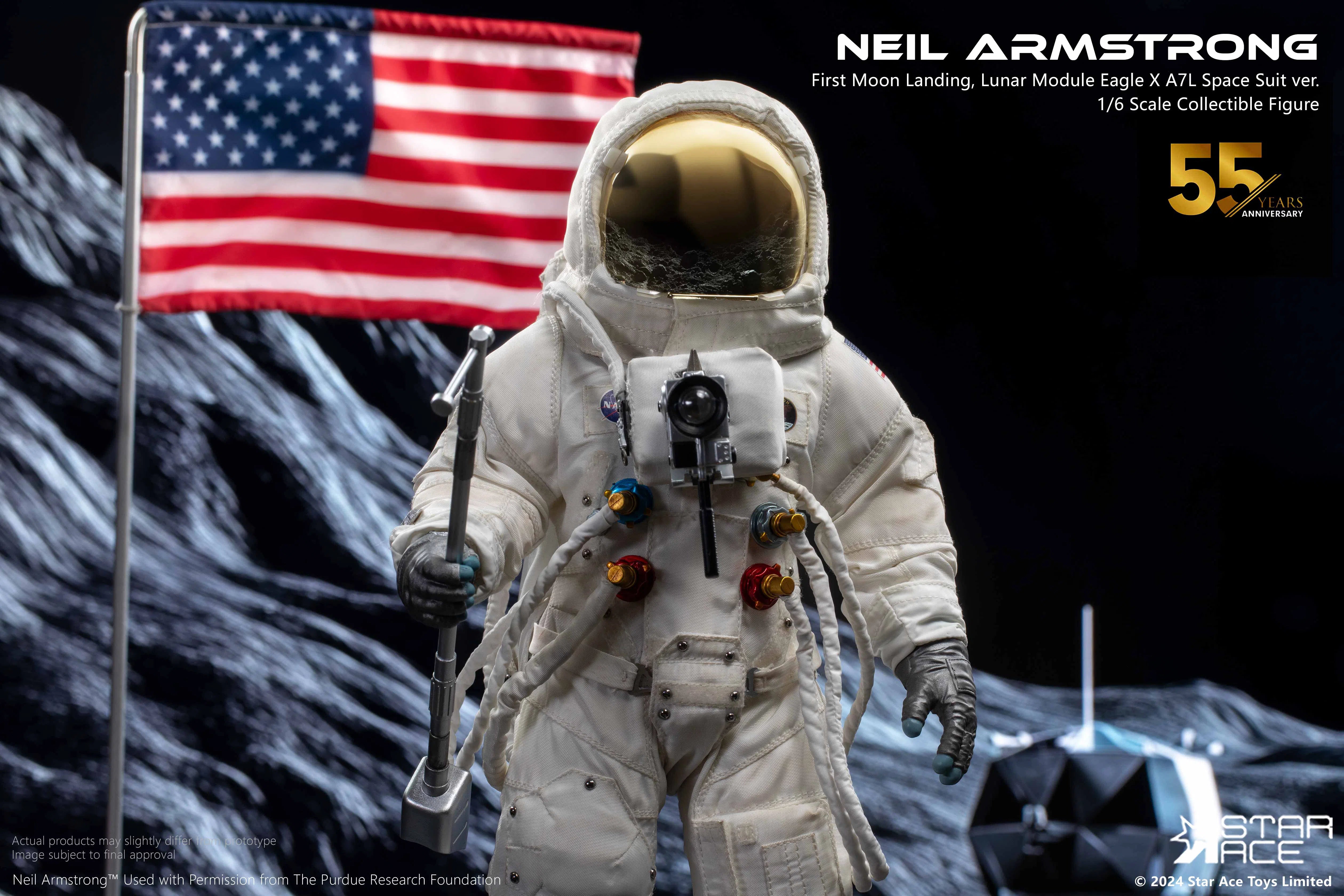 Neil Armstrong: Moon Landing: Deluxe: Sixth Scale Figure Star Ace