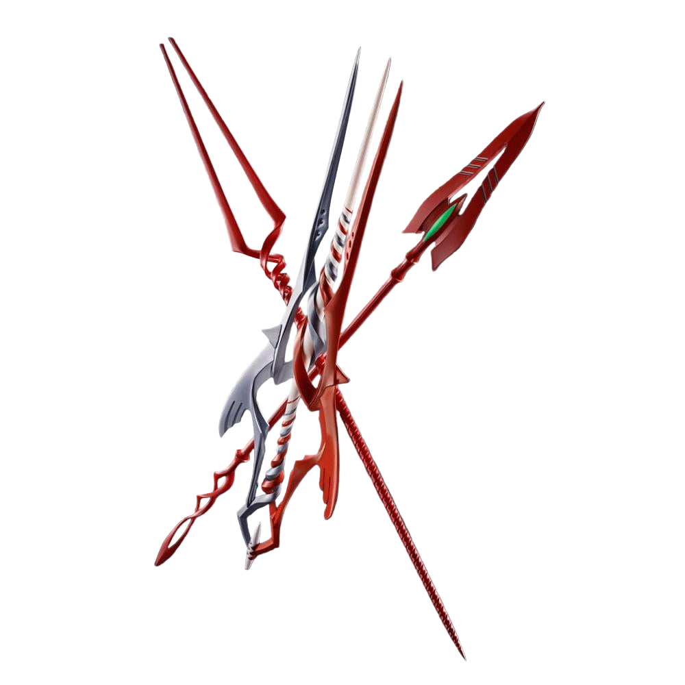 Neon Genesis Evangelion Metal Build Accessory Set 3 Spears Set for Eva 30th with the Spear Another Color - Bandai Tamashii Nations Action Figures