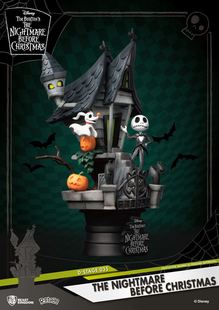 Nightmare before Christmas D-Stage PVC Diorama Jack's Haunted House 15 cm - Beast Kingdom Toys Dioramas