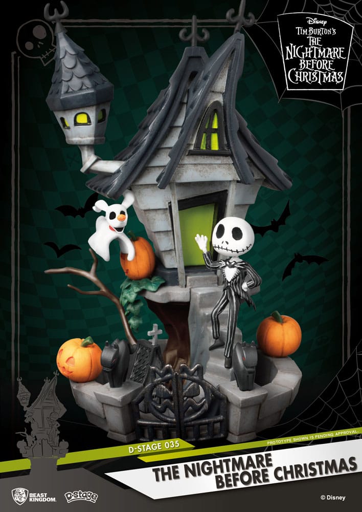 Nightmare before Christmas D-Stage PVC Diorama Jack's Haunted House 15 cm - Beast Kingdom Toys Dioramas