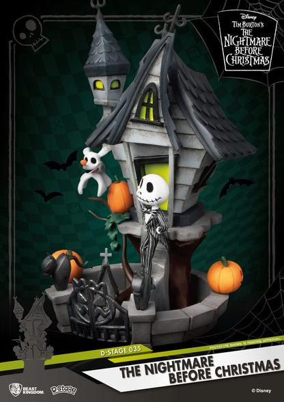 Nightmare before Christmas: Jack's Haunted House: D-Stage Diorama - Beast Kingdom Toys Statue