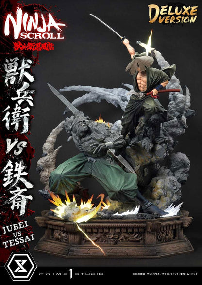 Ninja Scroll Ultimate Premium Masterline Series Statue 1/4 Jubei Versus Tessai Deluxe Bonus Version 101 cm - Prime 1 Studio Statues