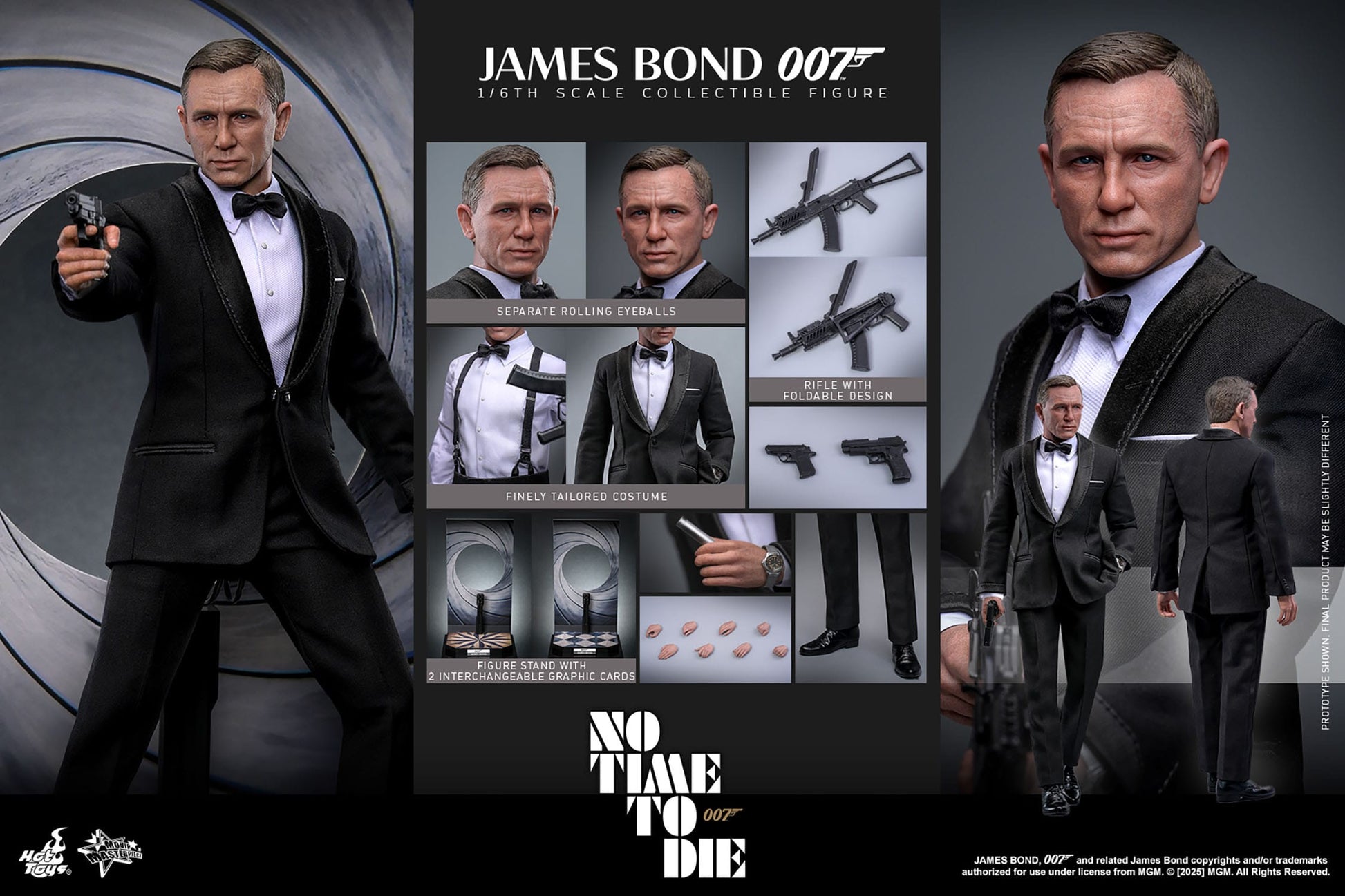 No Time To Die: James Bond: 1/6th Scale Action Figure - Hot Toys Action Figure