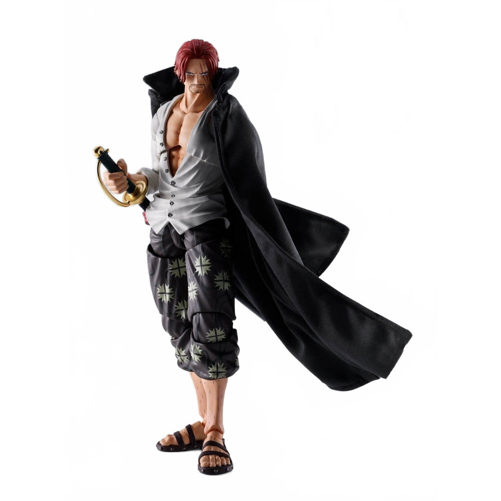 One Piece S.H.Figuarts Action Figure Shanks -Marineford- 17 cm - Bandai Tamashii Nations Action Figures