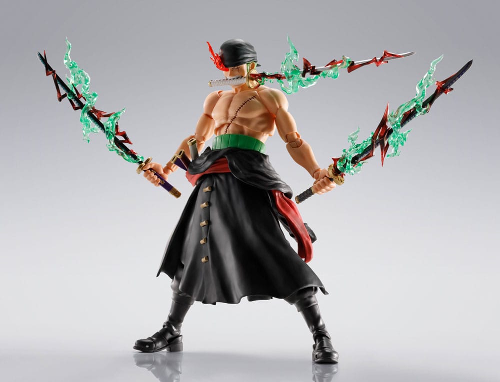 One Piece S.H.Figuarts Action Figure Roronoa Zoro The King of Hell 15 cm - Bandai Tamashii Nations Action Figure
