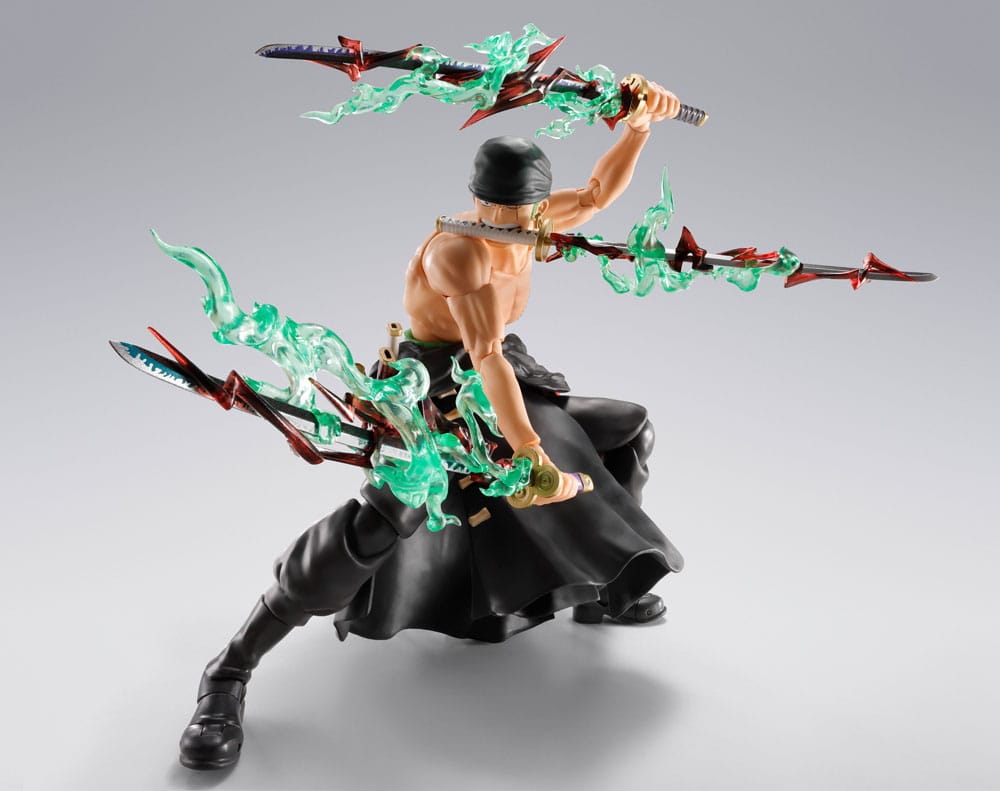 One Piece S.H.Figuarts Action Figure Roronoa Zoro The King of Hell 15 cm - Bandai Tamashii Nations Action Figure