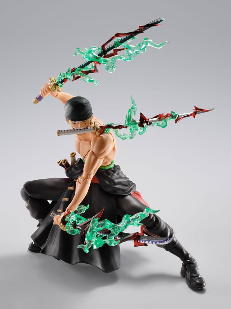 One Piece S.H.Figuarts Action Figure Roronoa Zoro The King of Hell 15 cm - Bandai Tamashii Nations Action Figure