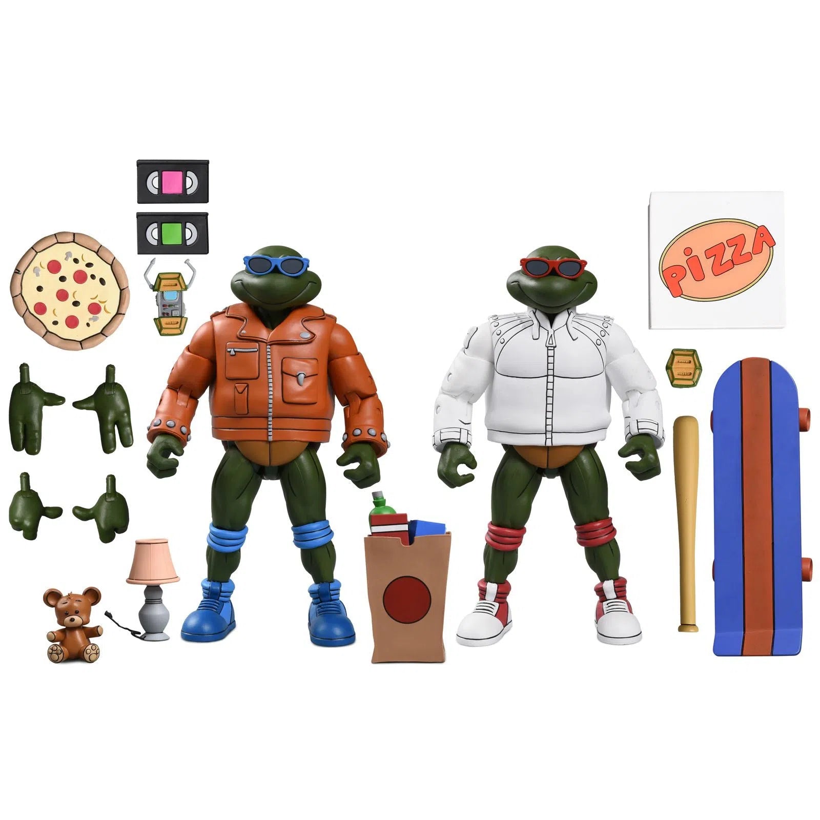 Teenage Mutant Ninja Turtles: Cartoon Punk Leo & Raph: 7" Action Figure Set