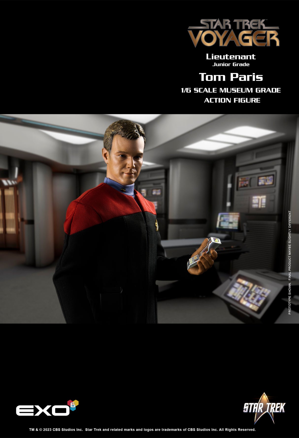 Lieutenant Tom Paris: Star Trek: Voyager: Exo-6: Sixth Scale-EX0-6
