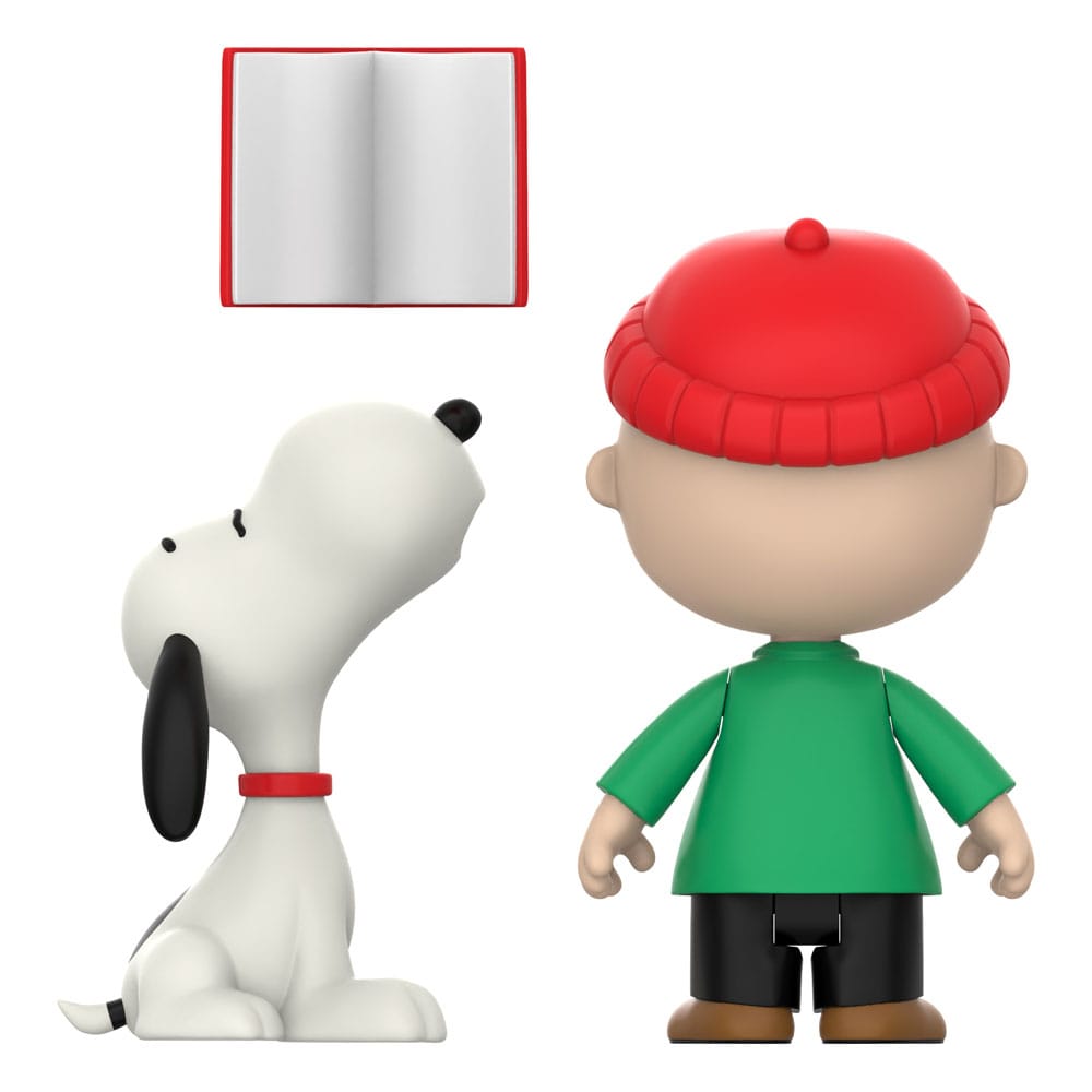 Peanuts ReAction Action Figures 2-Pack Brown and Snoopy (Caroling) - Super7 Action Figures