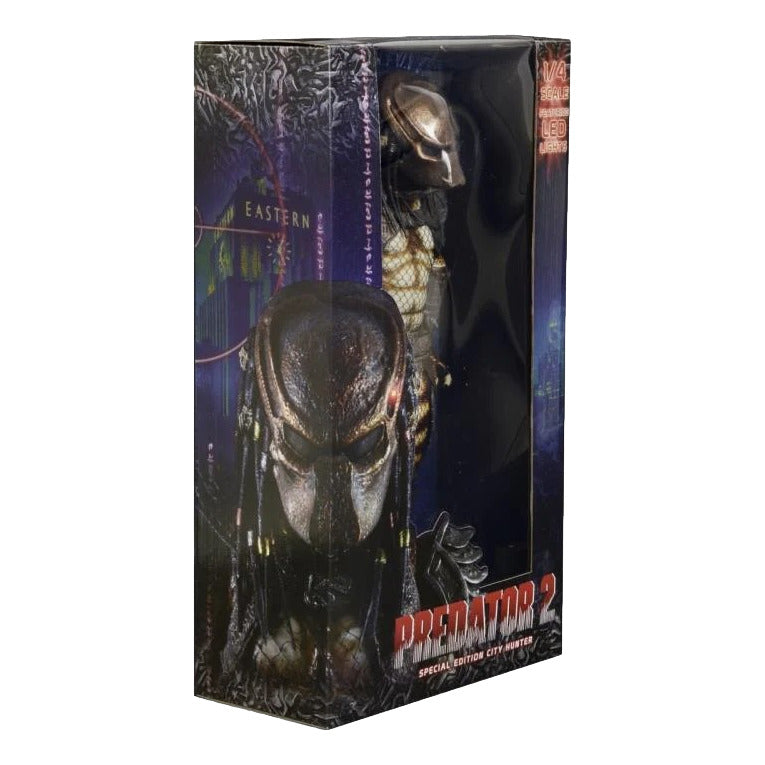Predator 2: City Hunter Predator: 20 Inch: Action Figure: 1/4 Scale With Lights - Neca Action Figures