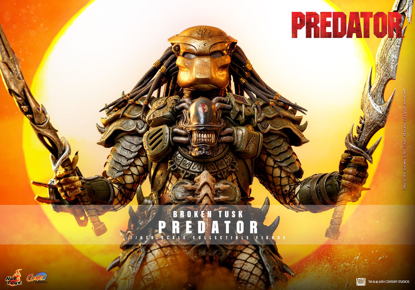 Predator: Broken Tusk Predator: 1/6th - Hot Toys Action Figures