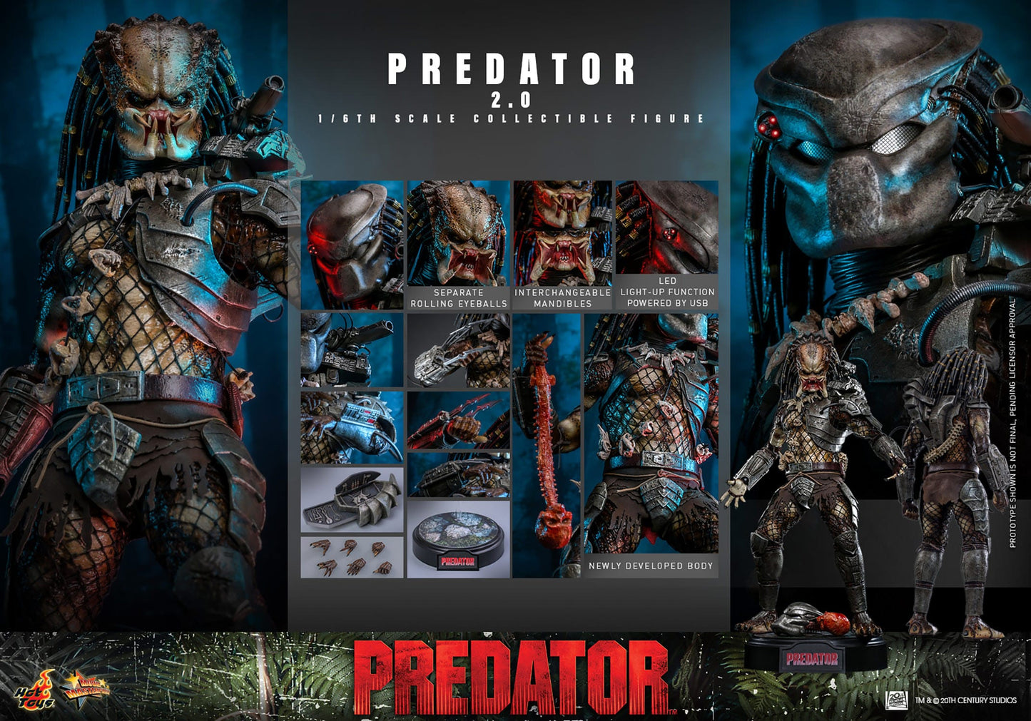 Predator: Predator 2.0: 1/6th Scale Action Figure: Hot Toys by Hot Toys – Action Figure, [scale], UK stockist Planet Action Figures