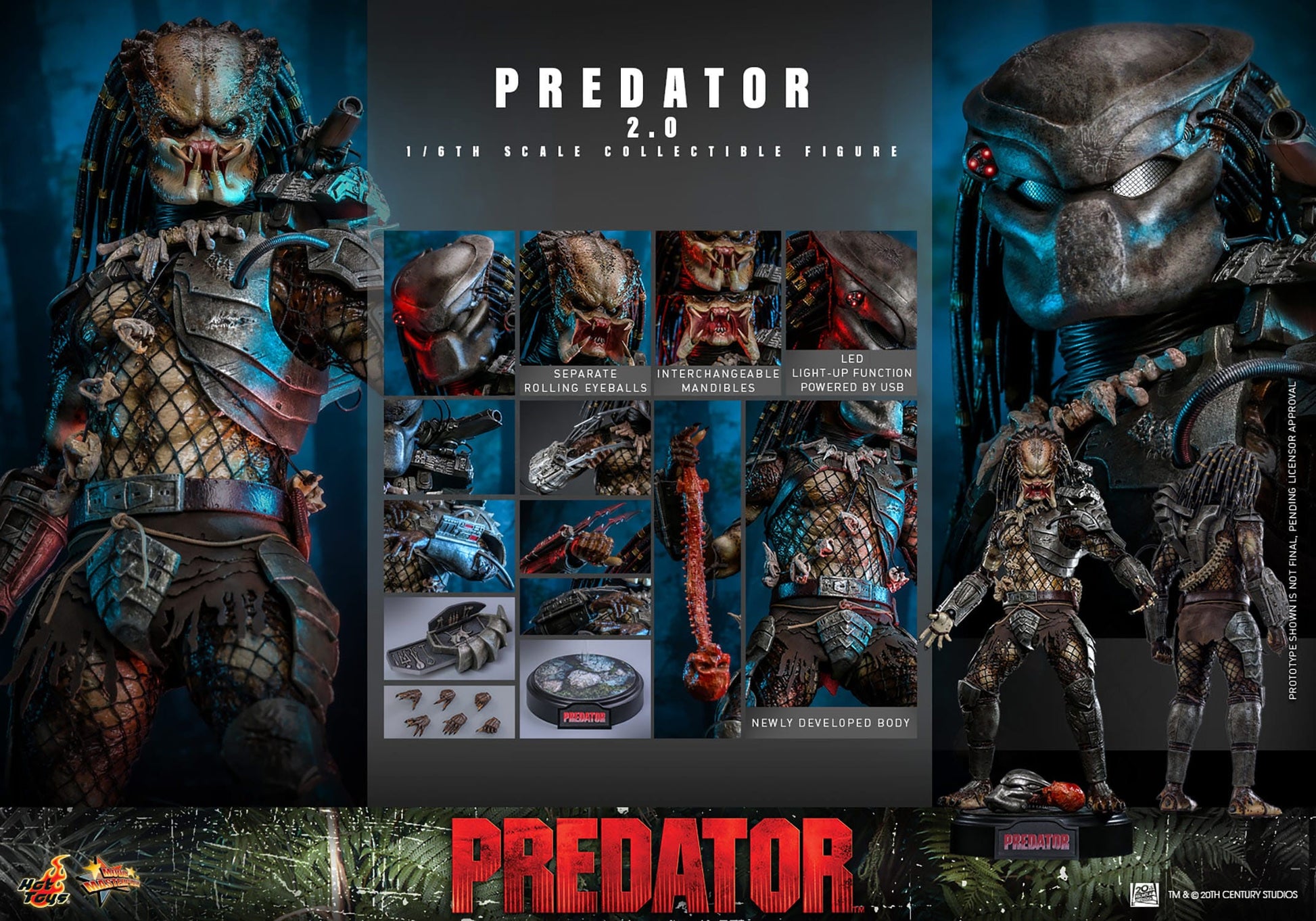 Predator: Predator 2.0: 1/6th Scale Action Figure: Hot Toys by Hot Toys – Action Figure, [scale], UK stockist Planet Action Figures