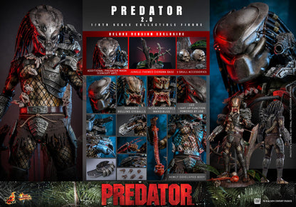 Predator: Predator 2.0: Deluxe: 1/6th Scale Action Figure - Hot Toys Action Figure