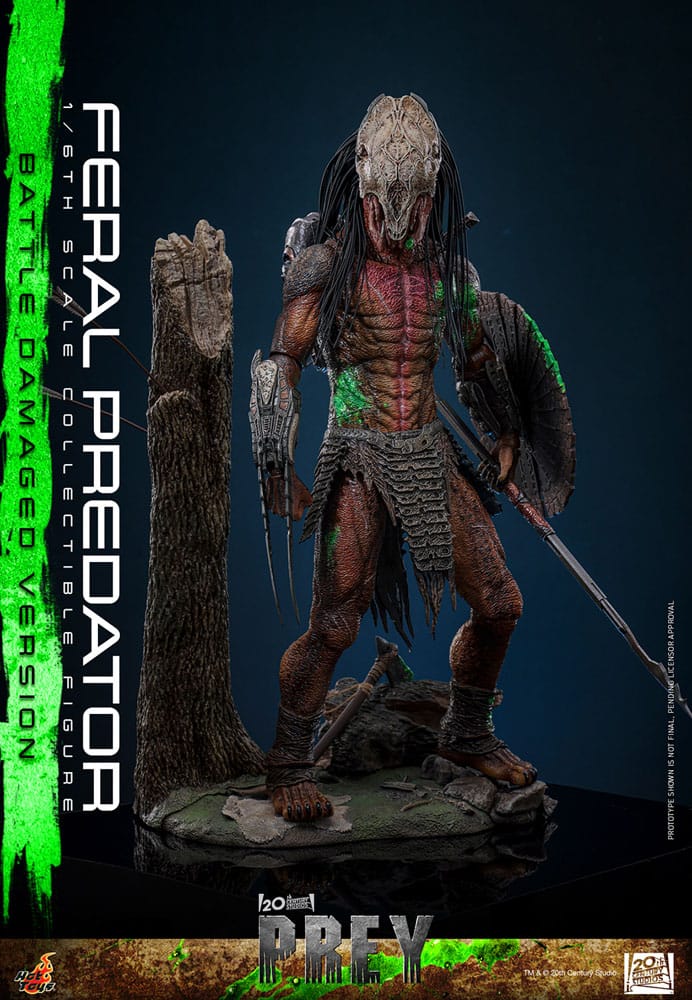 Prey Action Figure 1/6 Feral Predator (Battle Damaged Version) 37 cm - Hot Toys Action Figures