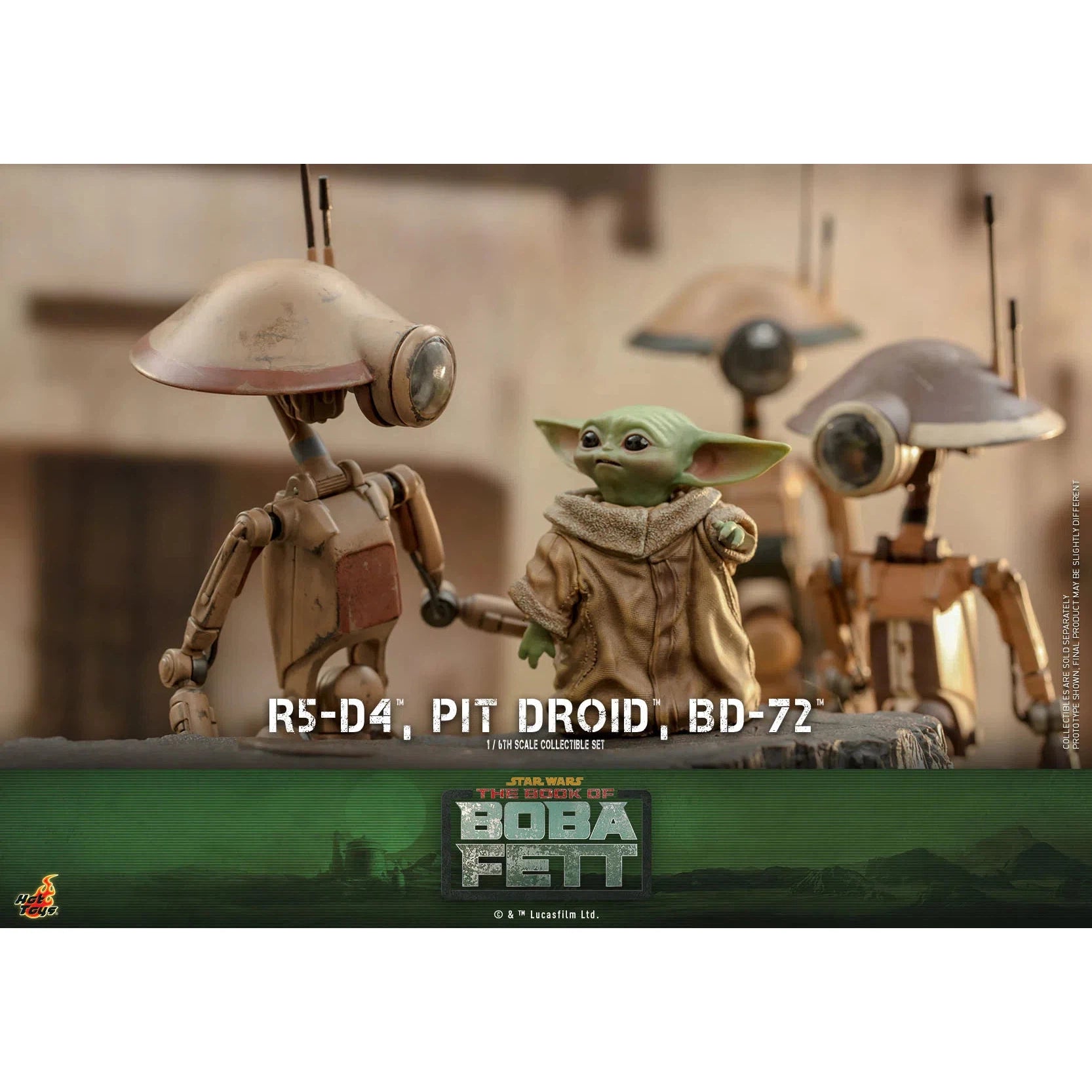 R5-D4, Pit Droid & BD-72: Star Wars: The Book Of Boba Fett Hot Toys