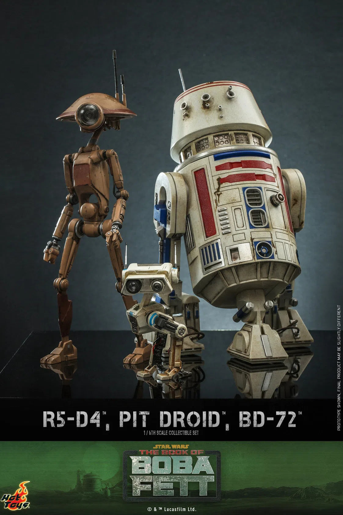R5-D4, Pit Droid & BD-72: Star Wars: The Book Of Boba Fett Hot Toys