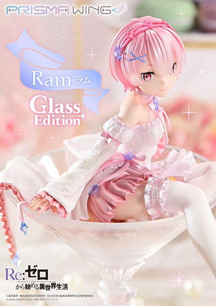 Re:ZERO Starting Life in Another World Prisma Wing PVC Statue 1/7 Ram Glass Edition 24 cm - Prime 1 Studio Statues
