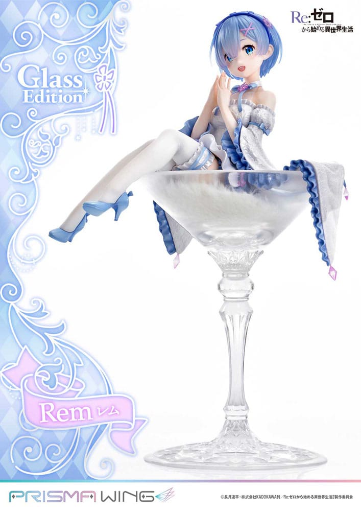 Re:Zero - Starting Life in Another World Prisma Wing PVC Statue 1/7 Rem Glass Edition 23 cm - Prime 1 Studio Statues