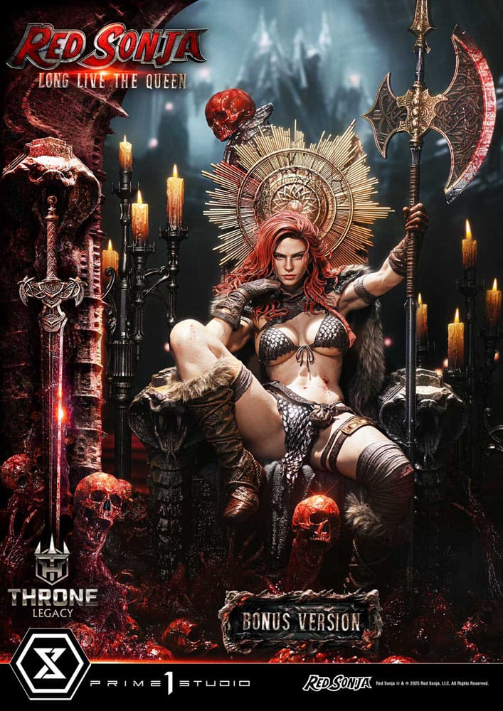 Red Sonja Long Live the Queen: Red Sonja: Throne Legacy: 1/3 Scale Limited Edition Statue (with Bonus) - Prime 1 Studio Statues