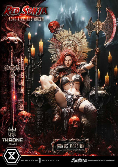 Red Sonja Long Live the Queen: Red Sonja: Throne Legacy: 1/3 Scale Limited Edition Statue (with Bonus) - Prime 1 Studio Statues