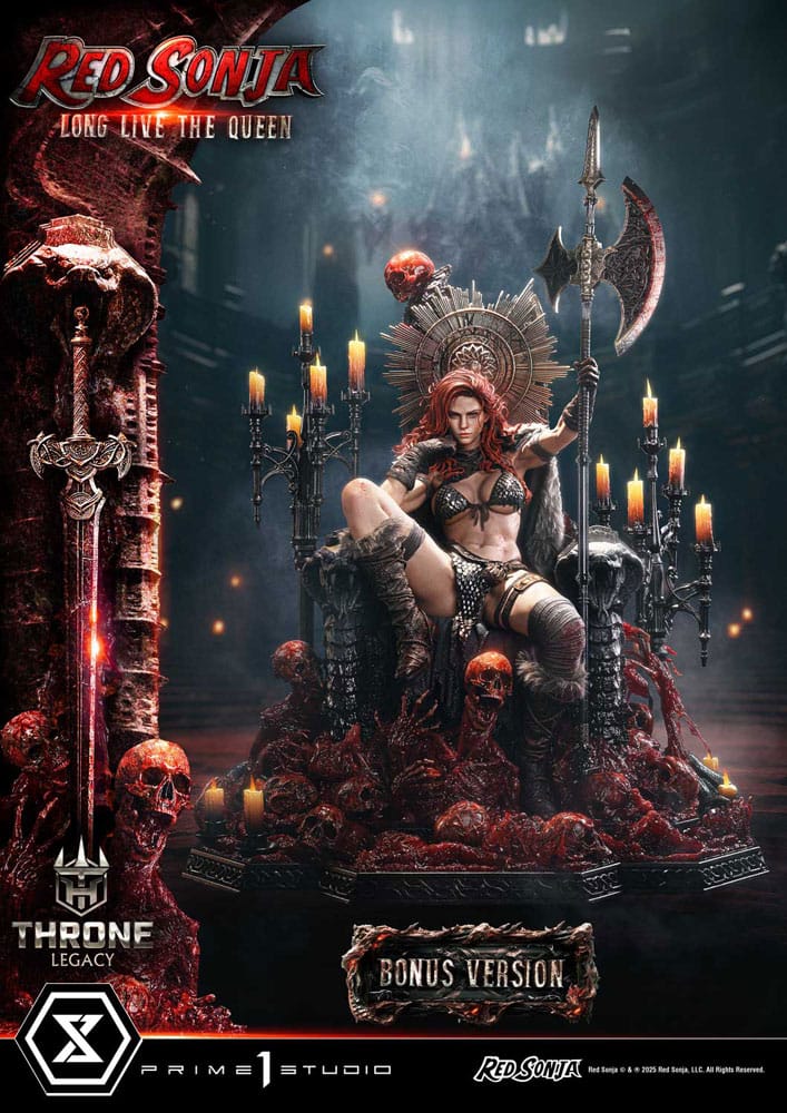 Red Sonja Long Live the Queen: Red Sonja: Throne Legacy: 1/3 Scale Limited Edition Statue (with Bonus) - Prime 1 Studio Statues