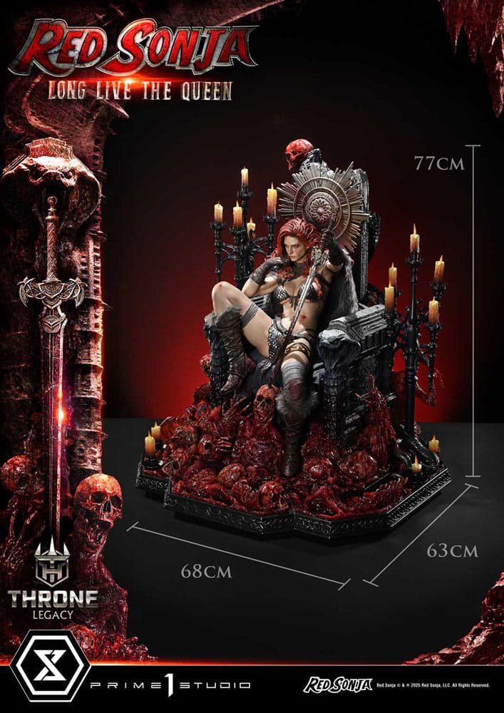 Red Sonja Long Live the Queen: Red Sonja: Throne Legacy: 1/3 Scale Statue - Prime 1 Studio Statues