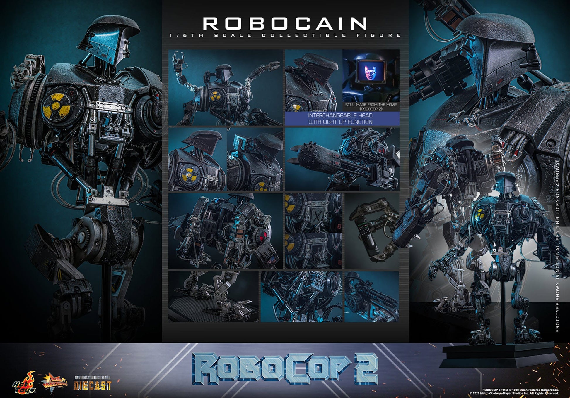 RoboCop 2: RoboCain: 1/6th - Hot Toys Action Figures