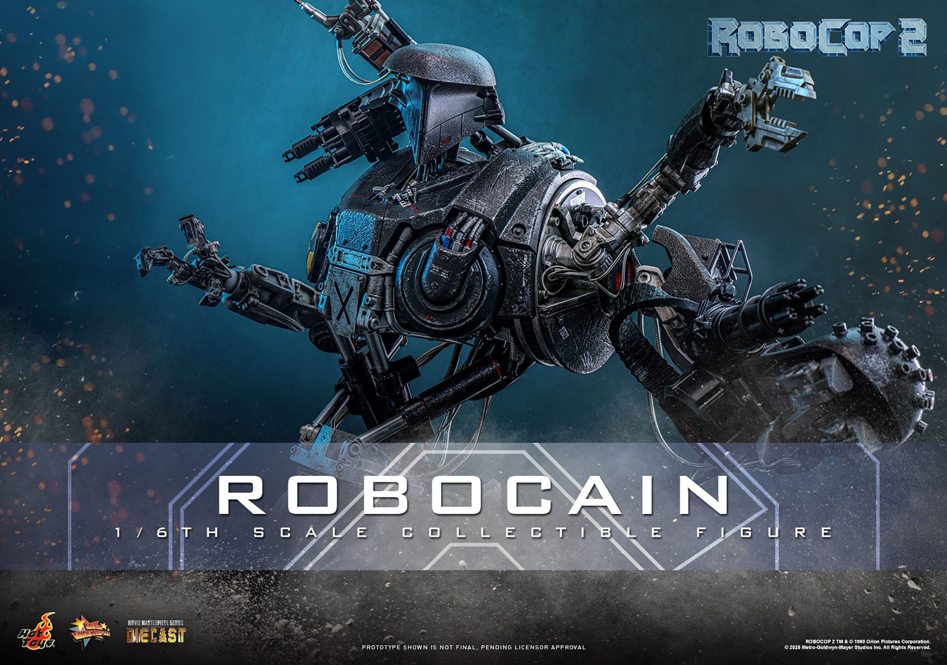 RoboCop 2: RoboCain: 1/6th - Hot Toys Action Figures