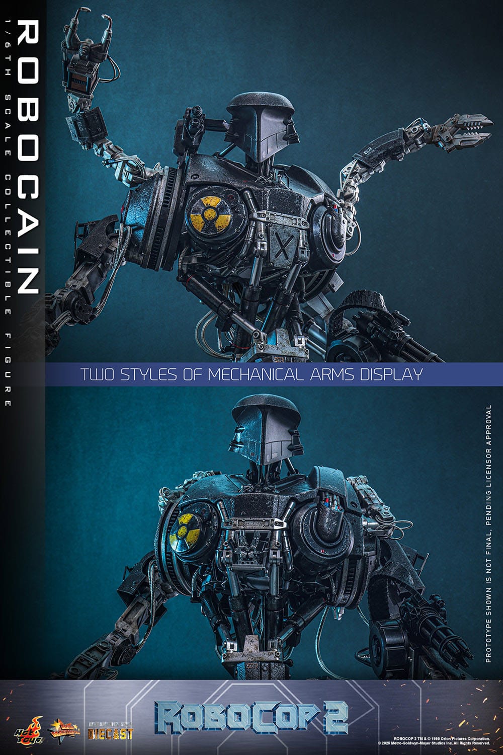 RoboCop 2: RoboCain: 1/6th - Hot Toys Action Figures