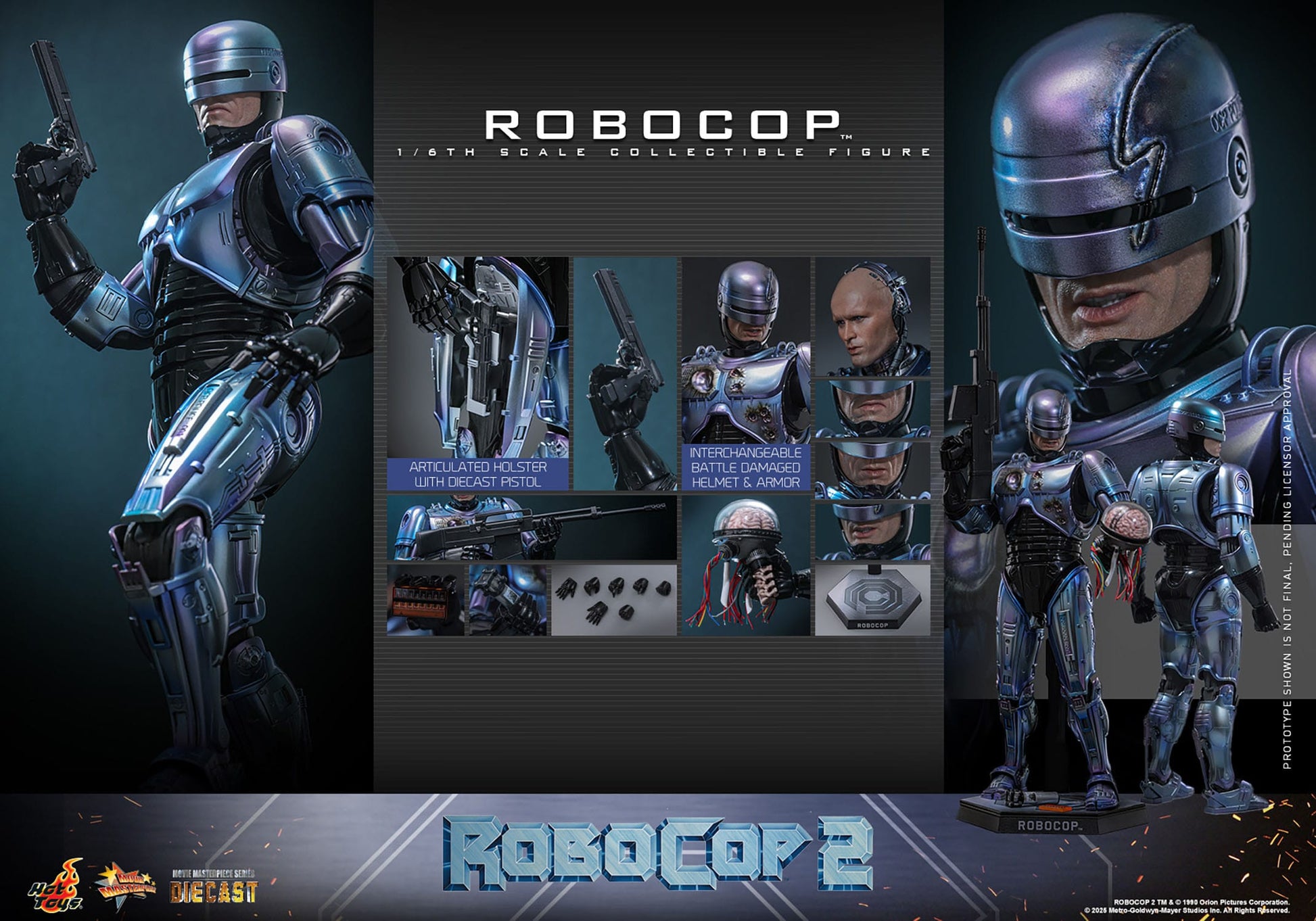 RoboCop 2: RoboCop: 1/6th Scale Action Figure: Hot Toys by Hot Toys – Action Figure, [scale], UK stockist Planet Action Figures