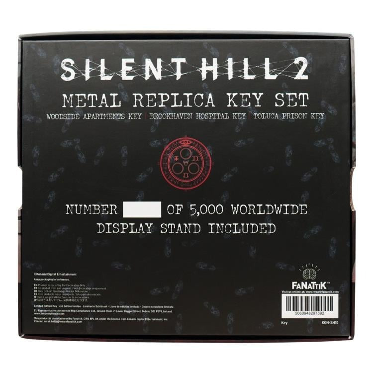 SILENT HILL 2 Limited Edition Replica Set of 3 Keys - FaNaTtiK Collectible Keys