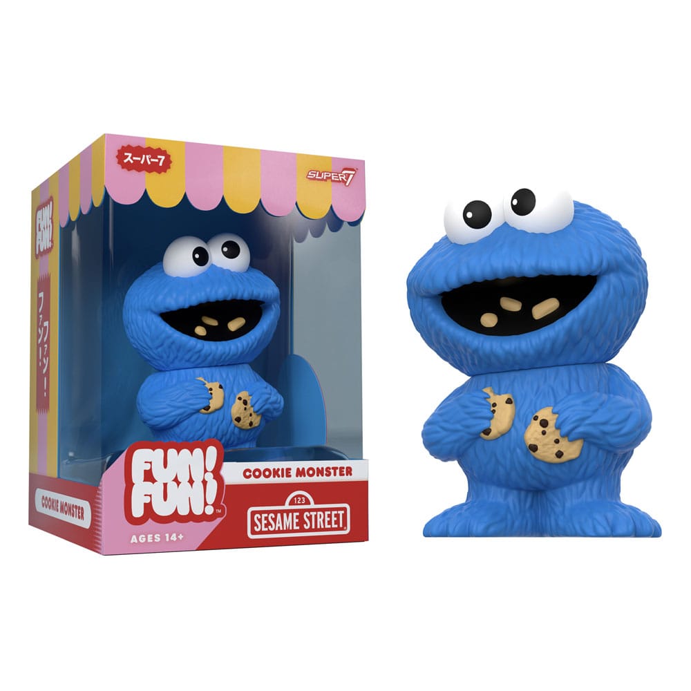 Sesame Street FUN! FUN! Vinyl Action Figure Wave 02 Cookie Monster 13 cm - Super7 Statues