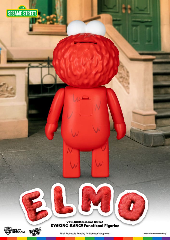 Sesame Street Syaking Bang Vinyl Piggy Bank Elmo 4 - Beast Kingdom Toys Banks