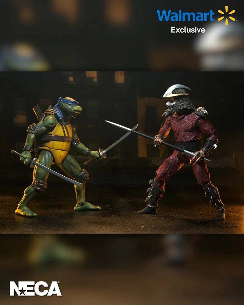 Teenage Mutant Ninja Turtles: 1990 Movie: Rooftop Battle: Shredder vs Leo: 7" Action Figure Set