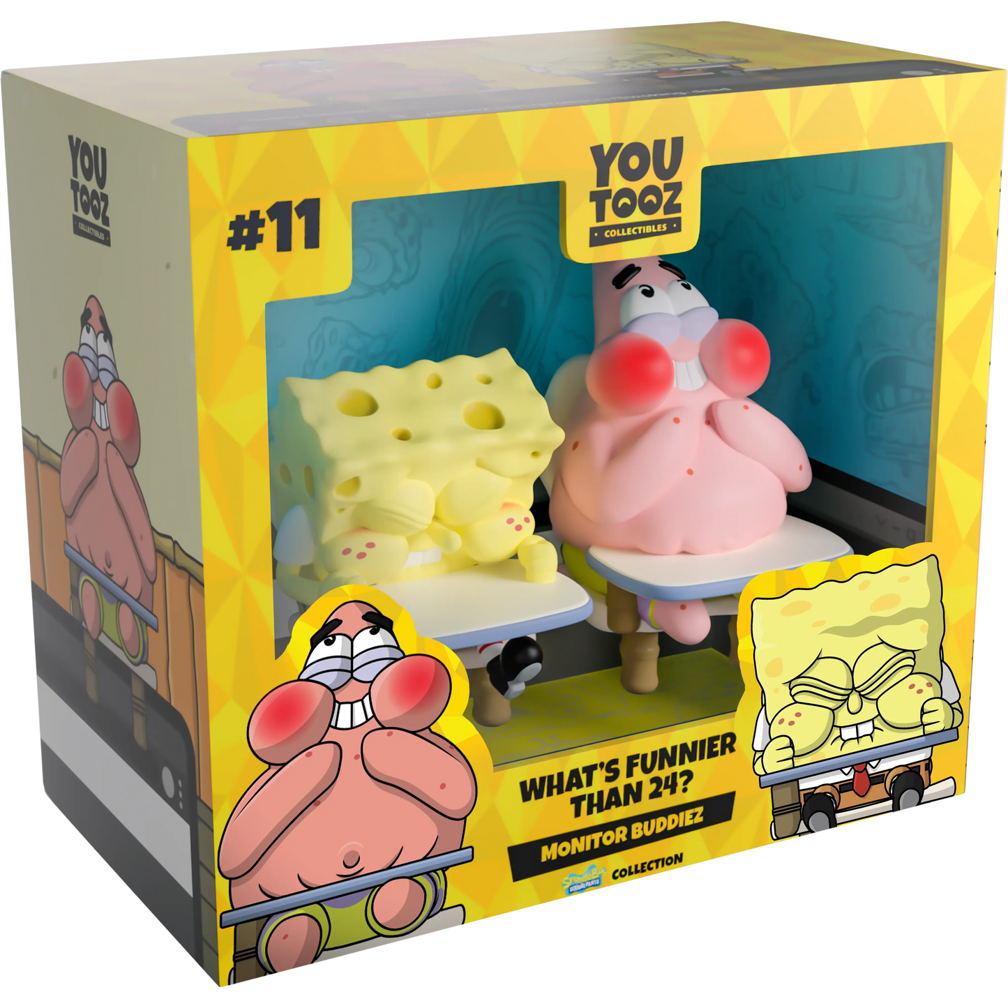 SpongeBob SquarePants: What's Funnier than 24: Monitor Buddiez: Vinyl Figures: YouTooz by YouTooz – Vinyl Figure, [scale], UK stockist Planet Action Figures