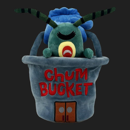 Spongebob Squarepants: Plankton Chum Bucket: Plush: 9": YouTooz YouTooz