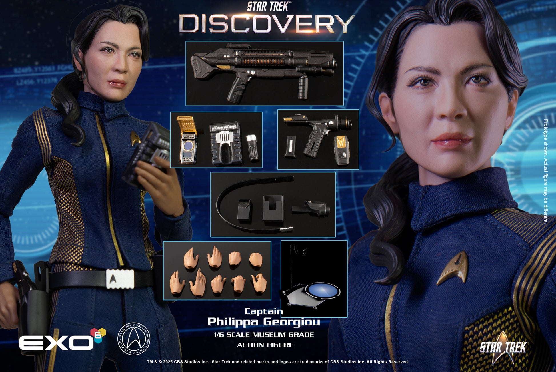 Star Trek: Discovery: Captain Philippa Georgiou: 1/6 Scale Figure - EXO-6 Action Figure