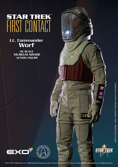 Star Trek: First Contact: Lt. Commander Worf in EVA Suit: 1/6 Scale Figure - EXO-6 Action Figure