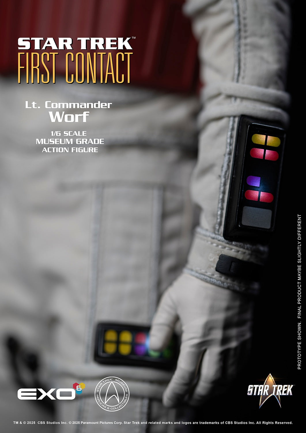 Star Trek: First Contact: Lt. Commander Worf in EVA Suit: 1/6 Scale Figure - EXO-6 Action Figure