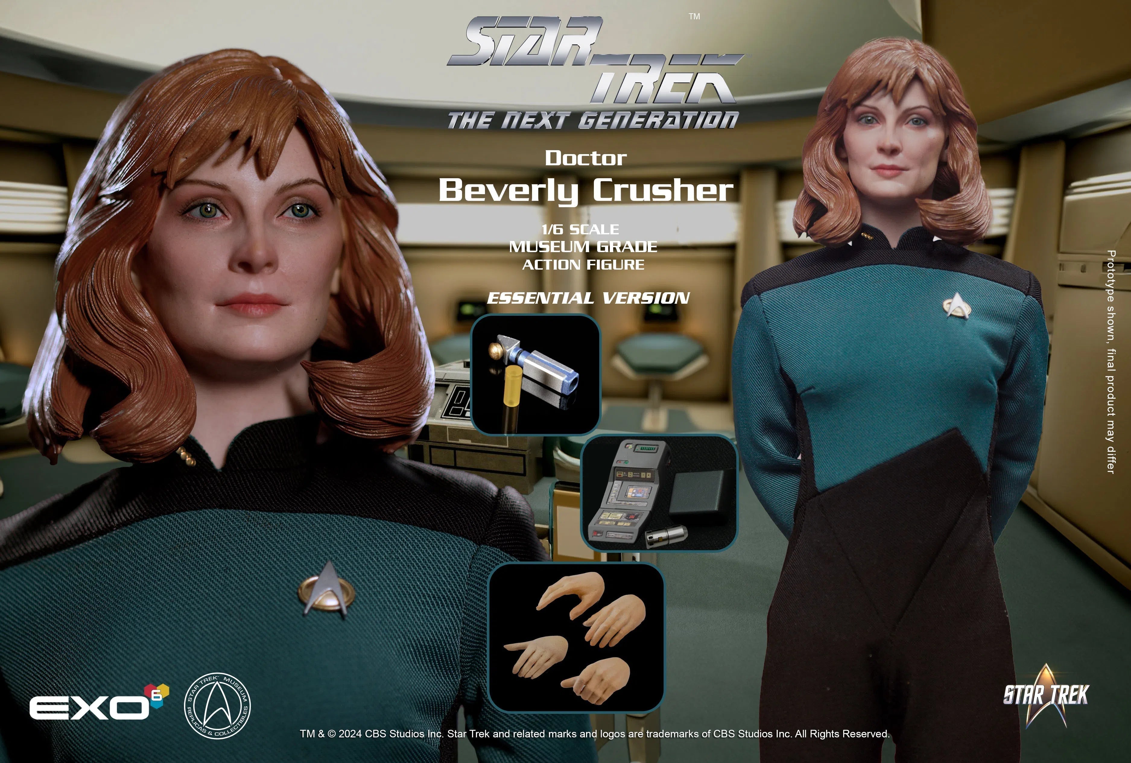 Star Trek: Next Generation: Dr. Beverly Crusher: Essential Version: Sixth Scale Figure EXO-6